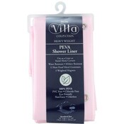 Wholesale - 70"x72" PINK EMBOSSED PEVA SHOWER LINER, UPC: 769898264504